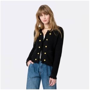 KERRI Rosenthal Beaulero Frindge Cardigan